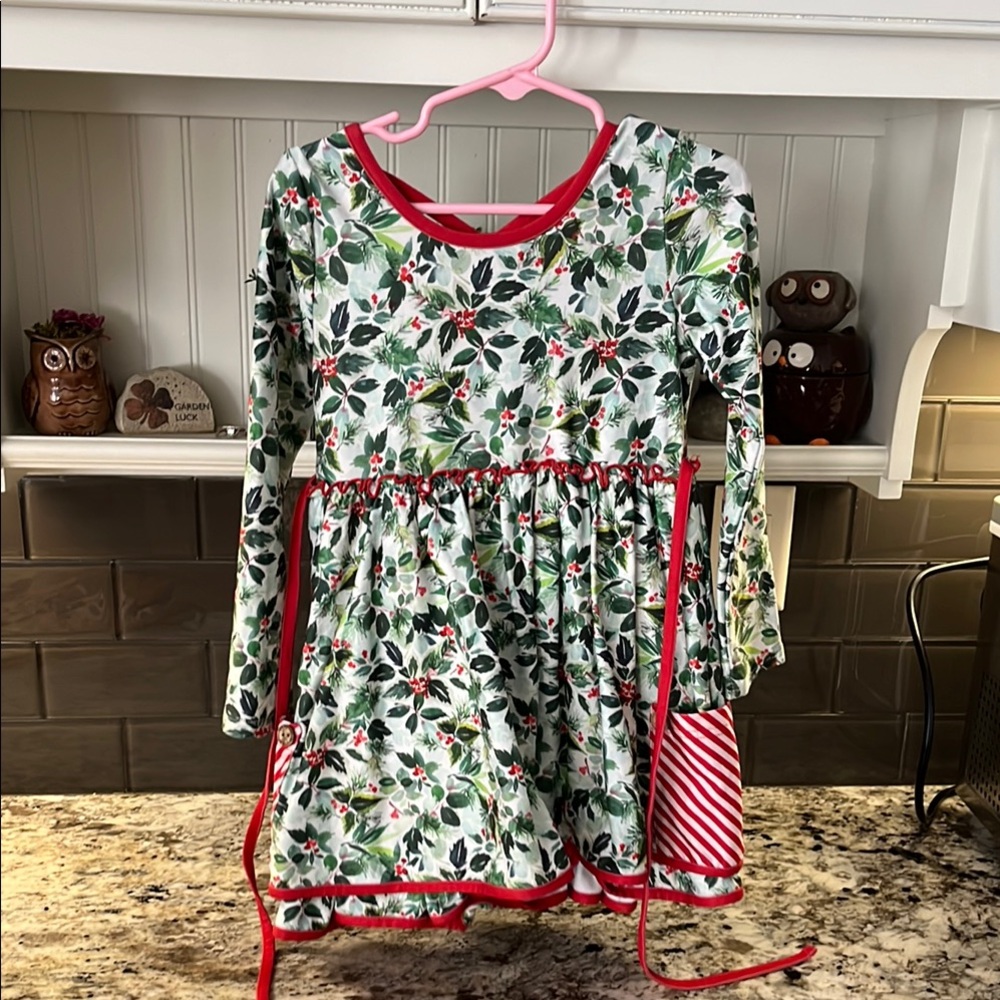 Cheeky Plum Festive Floral Long Sleeve Dress